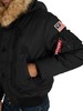 Alpha Industries Hooded Polar Jacket - Black