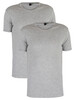 G-Star 2 Pack Slim Crew T-Shirts - Grey