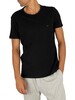 Emporio Armani 2 Pack Pure Cotton Lounge T-Shirts - Black