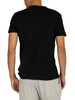 Emporio Armani 2 Pack Pure Cotton Lounge T-Shirts - Black
