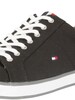 Tommy Hilfiger Flag Canvas Trainers - Black