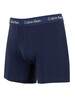 Calvin Klein 3 Pack Cotton Stretch Boxer Briefs - Black/Blue Shadow/Cobalt Water