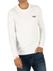 Superdry Vintage Embroidery Longsleeved T-Shirt - Optic White
