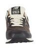 New Balance 574 Leather Trainers - Black/White Munsell