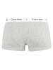 Calvin Klein 3 Pack Low Rise Trunks - Black/White/Grey Heather