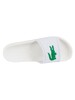 Lacoste Croco 119 1 CMA Sliders - White/Green