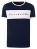 Tommy Hilfiger Flag Logo T-Shirt - Navy Blazer