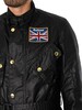 Barbour International Union Jack Waxed Jacket - Black