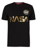 Alpha Industries NASA Reflective T-Shirt - Black/Gold