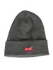 Levi's Red Batwing Embroidered Beanie - Grey