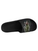Lacoste Croco 319 4 CMA Sliders - Black/Green