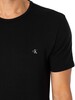 Calvin Klein CK One 2 Pack Crew T-Shirt - Black/Grey Heather