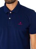 GANT Contrast Collar Pique Rugger Polo Shirt - Persian Blue