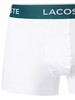 Lacoste 3 Pack Casual Trunks - White/Grey/Black