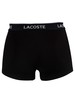 Lacoste 3 Pack Casual Trunks - Black
