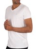 GANT 2 Pack Lounge V-Neck T-Shirts - Black/White