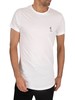 Religion Plain Curved Hem T-Shirt - White