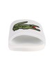 Lacoste Croco 319 4 CMA Sliders - White/Green