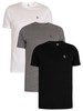 Luke 1977 Johnys 3 Pack T-Shirt - Black/Grey/White