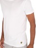 Lyle & Scott 3 Pack Maxwell Lounge Crew T-Shirts - White/Dark Grey/Navy