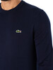 Lacoste Logo Knit Sweatshirt - Marine Blue