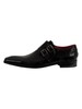 Jeffery West Monk Polished Leather Shoes - Black