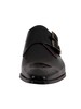 Jeffery West Monk Polished Leather Shoes - Black