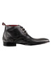 Jeffery West Brogue Polished Leather Boots - Silver