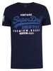 Superdry Graphic T-Shirt - Midnight Blue Grit