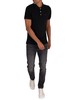Tommy Jeans Original Fine Slim Polo Shirt - Black