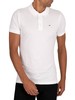 Tommy Jeans Original Fine Slim Polo Shirt - Classic White