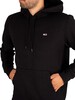 Tommy Jeans Regular Fleece Pullover Hoodie - Black