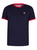 Fila Marconi T-Shirt - Peacoat/Red
