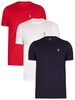 Luke 1977 Johnys 3 Pack T-Shirt - Red/White/Navy