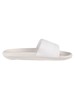 Lacoste Croco 120 3 US CMA Sliders - White/White