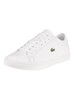 Lacoste Straightset BL 1 CAM Leather Trainers - White