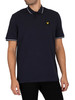 Lyle & Scott Tipped Relaxed Polo Shirt - Dark Navy