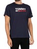Tommy Jeans Corporate Logo T-Shirt - Twilight Navy