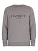 Hackett London Crew Sweatshirt - Light Grey Marl