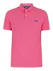 Superdry Classic Pique Polo Shirt - Shocking Pink Twist