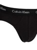 Calvin Klein 5 Pack Classic Fit Hip Briefs - Black