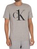 Calvin Klein Lounge CK One Graphic T-Shirt - Light Grey Marl