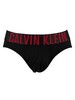 Calvin Klein 2 Pack Intense Power Hip Briefs - Black Mulberry/Kettle Blue