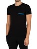 Emporio Armani Lounge Brand Crew T-Shirt - Black