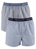 GANT 2 Pack Woven Boxer Shorts - Salty Sea