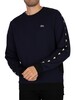 Lacoste Colourblock Fleece Sweatshirt - Navy Blue / Black