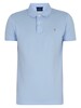GANT Slim Pique Rugger Slim Polo Shirt - Capri Blue