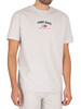Tommy Jeans Timeless Script T-Shirt - Silver Grey Heather