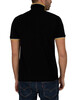 Trojan Badged Pique Polo Shirt - Black