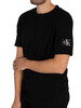 Calvin Klein Jeans Monogram Sleeve Badge T-Shirt - Black
